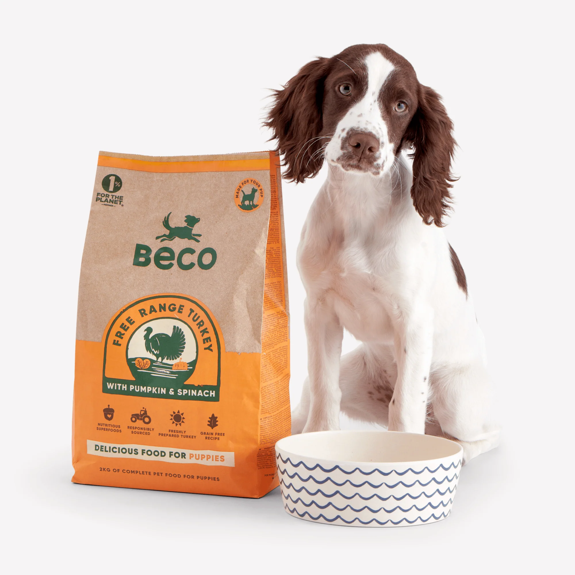 Free-Range Turkey Puppy Food with Pumpkin & Spinach - Image 3
