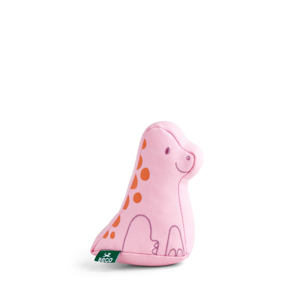 Pink Baby Dinosaur Dog Toy