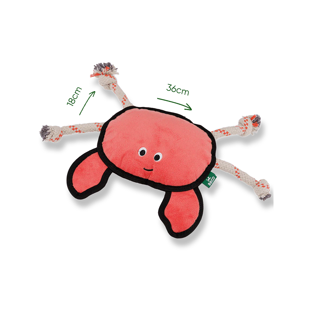 Plush Crab Dog Toy - Image 3